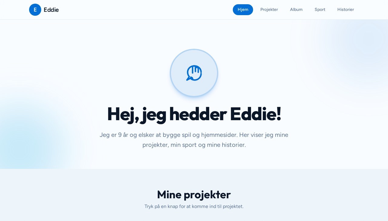 Forsidebillede for Mit første website